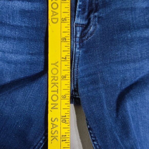 7 For All Mankind jeans women's size 26 ink blue colour skinny mid-rise straight - Picture 15 of 16